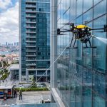 Drone ile plaza cam temizliği hizmet görseli