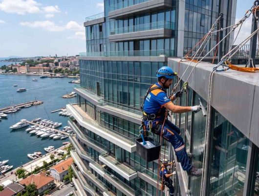 Çamlıca dış cephe ve cam temizliği